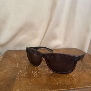Zenni Sunglasses Plastic Rubber Black Polarized Tortoise Shell Pattern 1116725‎